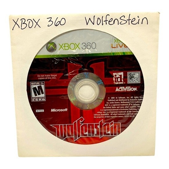 Wolfenstein Xbox 360 (NO HARD COVER CASE) - Picture 1 of 2